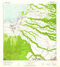 1960 Map of Haleiwa, 1961 Print