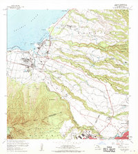 1960 Map of Haleiwa, 1970 Print