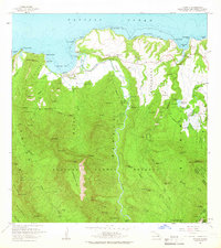 1963 Map of Kauai County, HI, 1966 Print