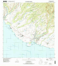 1996 Map of Hanapepe, 1998 Print