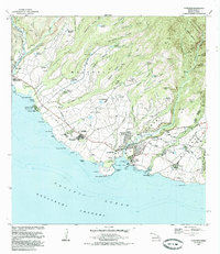 1983 Map of Hanapepe, 1985 Print