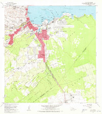 1963 Map of Hilo, HI, 1971 Print