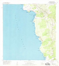 1959 Map of Honaunau, 1970 Print