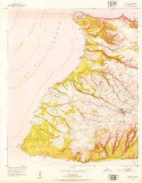 1952 Map of Ilio Point, 1954 Print