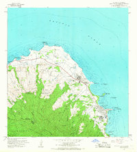 1965 Map of Kahuku, 1967 Print