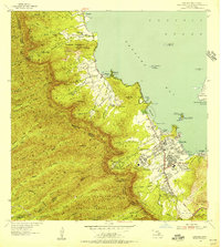 1954 Map of Kaneohe, HI, 1956 Print