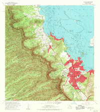 1968 Map of Ahuimanu, HI, 1970 Print