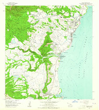 1963 Map of Kapaa, 1965 Print