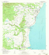1963 Map of Kapaa, 1971 Print