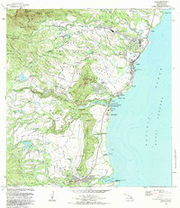 1983 Map of Kapaa, HI, 1984 Print