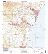 1996 Map of Kapaa, HI, 1998 Print