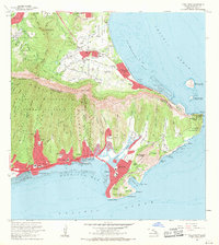 1969 Map of Koko Head, 1971 Print