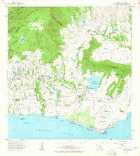 1963 Map of Koloa, 1965 Print