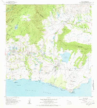 1963 Map of Koloa, 1971 Print