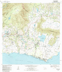 1983 Map of Koloa, 1984 Print