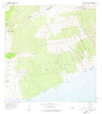 Download a high-resolution, GPS-compatible USGS topo map for Lualailua Hills, HI (1974 edition)