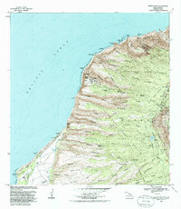 Download a high-resolution, GPS-compatible USGS topo map for Makaha Point, HI (1986 edition)
