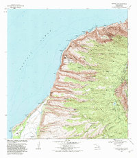 Download a high-resolution, GPS-compatible USGS topo map for Makaha Point, HI (1984 edition)