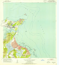 1952 Map of Mokapu, 1954 Print