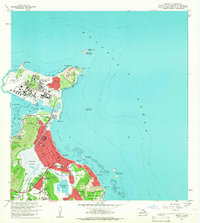 1959 Map of Kailua, HI, 1966 Print