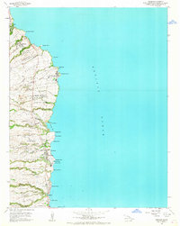 1966 Map of Honomu, HI, 1967 Print