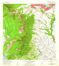 1960 Map of Schofield Barracks, 1962 Print