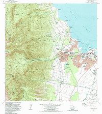 1983 Map of Wailuku, 1985 Print