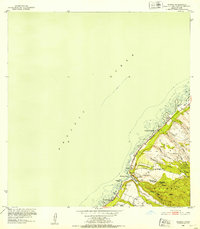 1952 Map of Waimea, 1954 Print
