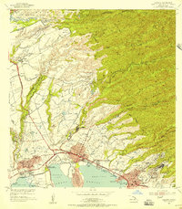 1954 Map of Pearl City, HI, 1956 Print