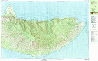 1983 Map of Molokai East