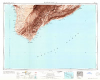 1961 Map of Hawaii South