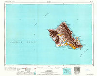 1965 Map of Oahu