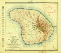 1925 Map of Island of Lanai