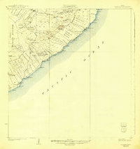 1924 Map of Black Sands, HI, 1943 Print