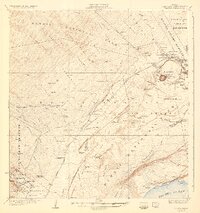 1924 Map of Volcano, HI, 1933 Print