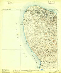1916 Map of Kohala, 1932 Print