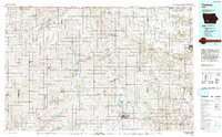 preview thumbnail of historical topo map of Creston, IA in 1993