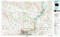 preview thumbnail of historical topo map of Davenport, IA in 1984