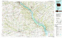 Download a high-resolution, GPS-compatible USGS topo map for Dubuque South, IA (1989 edition)