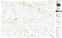 1984 Map of Grinnell, 1985 Print