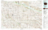 1984 Map of Grinnell, 1989 Print