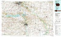 Download a high-resolution, GPS-compatible USGS topo map for Iowa City, IA (1989 edition)