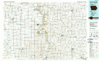 1985 Map of Rock Rapids, 1989 Print