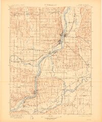 1899 Map of Cordova, 1910 Print