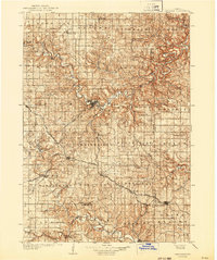 1906 Map of Decorah, 1943 Print