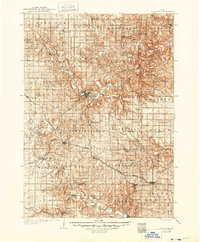 1906 Map of Decorah, 1949 Print