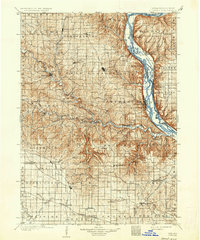 1902 Map of Elkader, 1936 Print