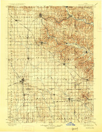 1901 Map of Clayton County, IA, 1926 Print