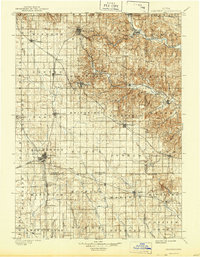 1901 Map of Oelwein, 1944 Print