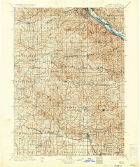 1901 Map of Peosta, IA, 1936 Print